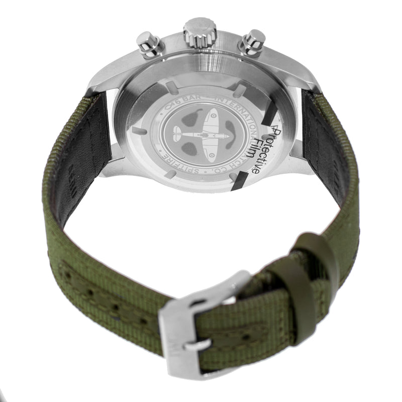 IWC Pilot's watch Chronograph Spitfire 41mm Stainless Steel Black Arabic Dial IW387901-Da Vinci Fine Jewelry