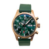 IWC Pilot Chronograph 41mm Rose Gold Green Arabic Dial IW388110-Da Vinci Fine Jewelry