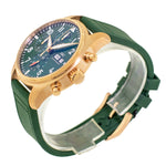 IWC Pilot Chronograph 41mm Rose Gold Green Arabic Dial IW388110-Da Vinci Fine Jewelry