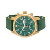 IWC Pilot Chronograph 41mm Rose Gold Green Arabic Dial IW388110-Da Vinci Fine Jewelry