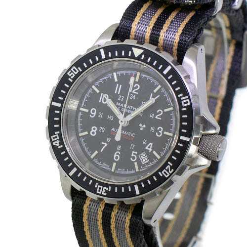 Marathon US Goverment Stainless Steel 41mm Diver Black Arabic Dial WW194006-Da Vinci Fine Jewelry