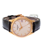 Patek Philippe Calatrava Rose Gold Ivory Index Dial & Rose Gold Bezel 5227R-001-Da Vinci Fine Jewelry
