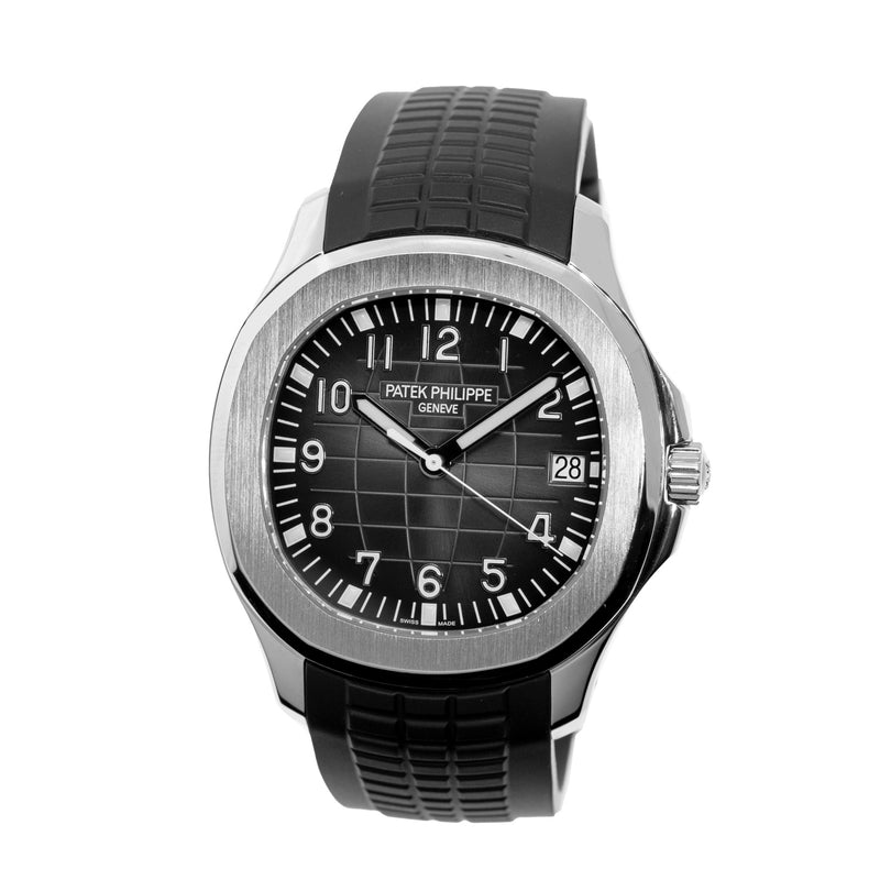 Patek Philippe AQUANAUT Stainless Steel Black embossed Dial & Smooth Bezel 5167-Da Vinci Fine Jewelry