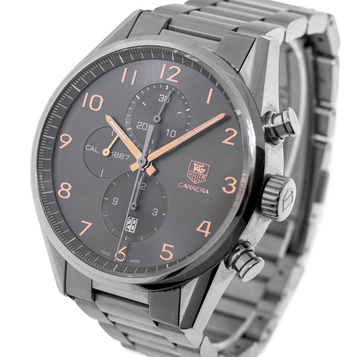 TAG Heuer Carrera 43mm Stainless Steel with Grey Arabic Dial CAR2013-4-Da Vinci Fine Jewelry