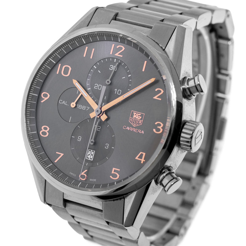 TAG Heuer Carrera 43mm Stainless Steel with Grey Arabic Dial CAR2013-4-Da Vinci Fine Jewelry