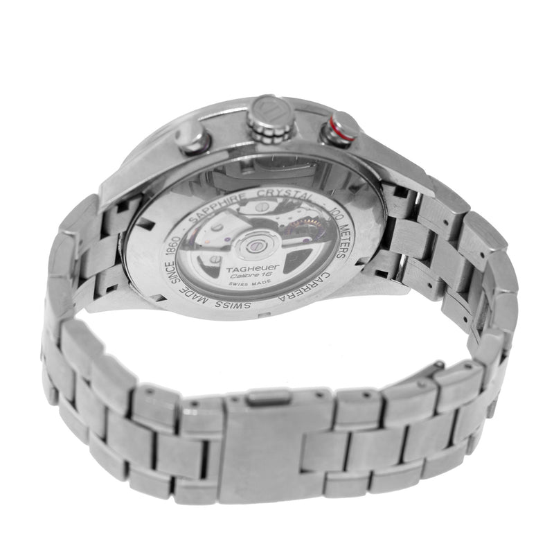 TAG Heuer Carrera 43mm Stainless Steel with White Index Dial CV2A11.BA0796-Da Vinci Fine Jewelry