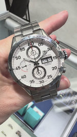 TAG Heuer Carrera 43mm Stainless Steel with White Index Dial CV2A11.BA0796