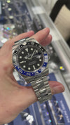 Rolex GMT-Master II "Batman" New Old Stock 40mm Stainless Steel Black & Blue Bezel 116710 Green Rolex Card 2018