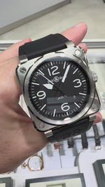Bell & Ross BR 0392 42mm Stainless Steel Black Arabic Dial BR0392-BLC-ST