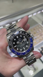 Rolex GMT-Master II "Batman" New Old Stock 40mm Stainless Steel Black & Blue Bezel 116710