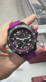 Breitling Endurance Pro 38mm Breitlight® Black Arabic Dial Black and Purple Bezel X83310