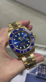 Rolex Submariner Date 40mm 18K Yellow Gold Blue Dial & Blue Bezel 116618LB