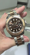 Rolex Yacht-Master 40mm 18K Rose Gold & Steel Chocolate Dial & Gold Bezel 126621