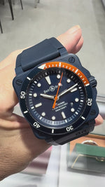 Bell & Ross BR 0392 42mm Ceramic Blue Dial BR0392-D-TR-CE/SRB
