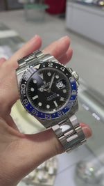 Rolex GMT-Master II "Batman" New Old Stock 40mm Stainless Steel Black & Blue Bezel 126710