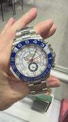 Rolex Yacht-Master II New Old Stock 44mm Stainless Steel Matte White Dial & Blue Bezel 116680