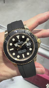 Rolex Yacht-Master 42mm Yellow Gold Black Dial & Black Bezel 226658 NO CARD