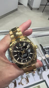 Rolex Sky-Dweller 42mm Yellow Gold Black Index Dial & Fluted Bezel 326938