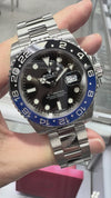 Rolex GMT-Master II "Batman" 40mm Stainless Steel Black & Blue Bezel 116710 NFC Rolex Card 2024