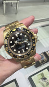 Rolex GMT-Master II 40mm Yellow Gold Black Dial & Bezel 116718