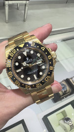 Rolex GMT-Master II 40mm Yellow Gold Black Dial & Bezel 116718