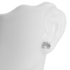 Diamond Stud Earrings - 14K White Gold - 1.42ct-Da Vinci Fine Jewelry