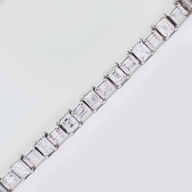 Diamond Tennis Bracelet - Platinum - 15.15ct.-Da Vinci Fine Jewelry