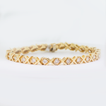 Diamond Tennis Bracelet - 14K Yellow Gold - 2.50ct.-Da Vinci Fine Jewelry