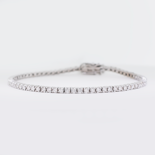 Diamond Tennis Bracelet - 14K White Gold - 2.05ct.-Da Vinci Fine Jewelry