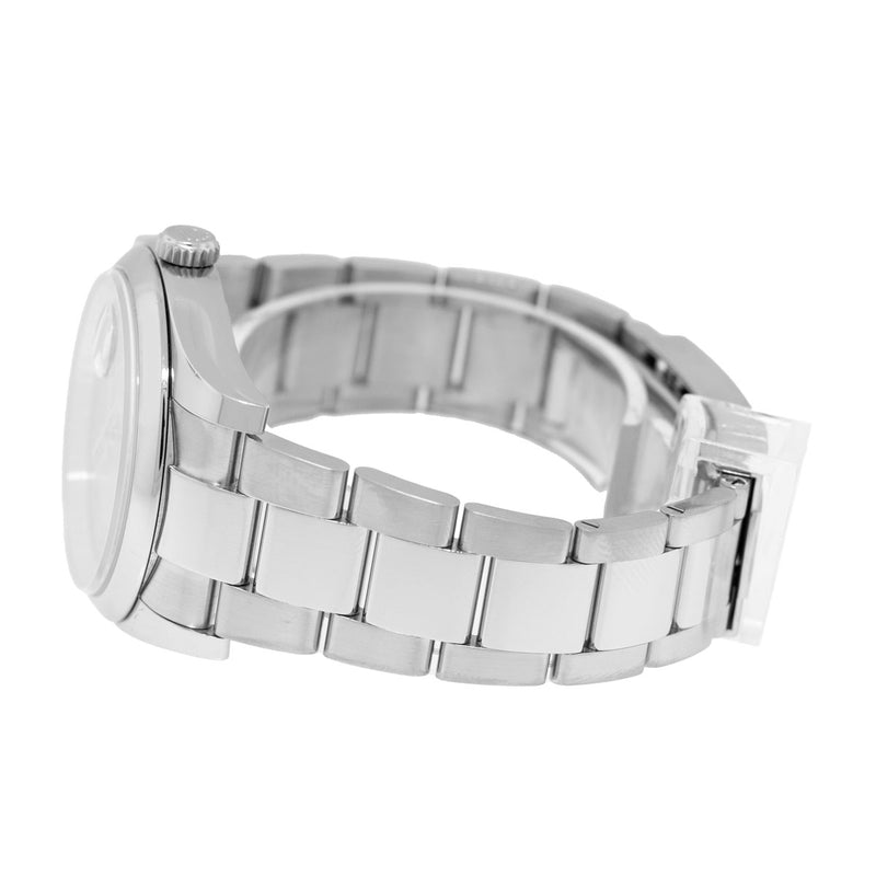 Rolex Datejust 36mm Stainless Steel Salmon Roman Dial Smooth Bezel 116200-Da Vinci Fine Jewelry