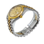 Rolex Datejust 36mm Yellow Gold & Steel Champagne Diamond Dial Fluted Bezel 116233-Da Vinci Fine Jewelry