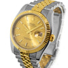 Rolex Datejust 36mm Yellow Gold & Steel Champagne Index Dial Fluted Bezel 116233-Da Vinci Fine Jewelry