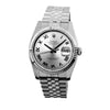 Rolex Datejust 36mm White Gold & Steel Rhodium Roman Dial & Fluted Bezel 116234-Da Vinci Fine Jewelry