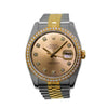 Rolex Datejust 36mm Yellow Gold & Steel Champagne Diamond Dial Diamond Bezel 116243-Da Vinci Fine Jewelry