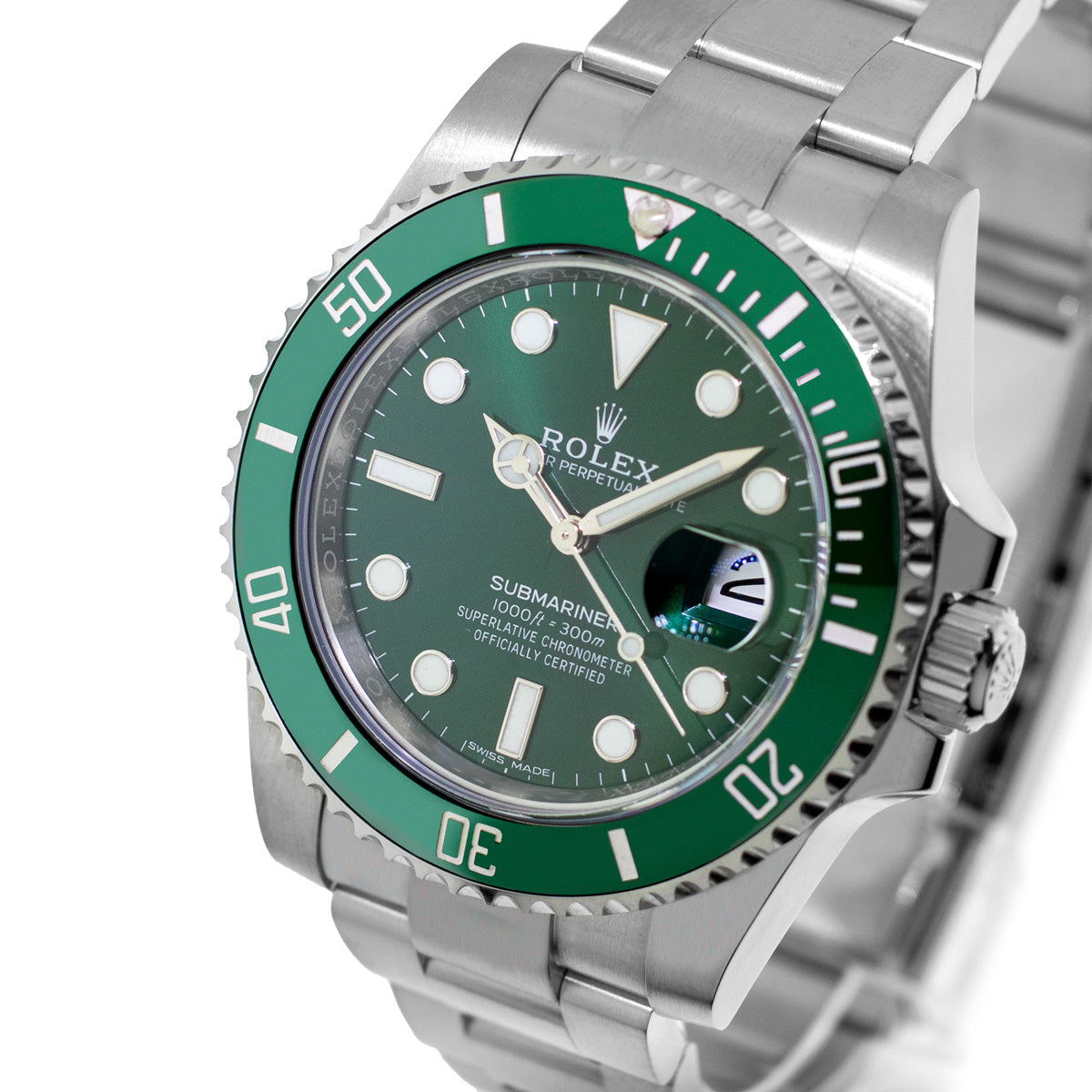 Rolex Submariner Date  rolex-submariner-date-the-hulk-green-dial-green-bezel-116610lv-da-vinci-fine-jewelry-inc