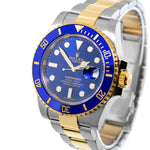 Rolex Submariner Date 40mm Yellow Gold & Steel Blue Dial & Blue Bezel 116613LB-Da Vinci Fine Jewelry