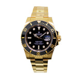 Rolex Submariner Date 40mm 18K Yellow Gold Black Dial & Black Bezel 116618-Da Vinci Fine Jewelry