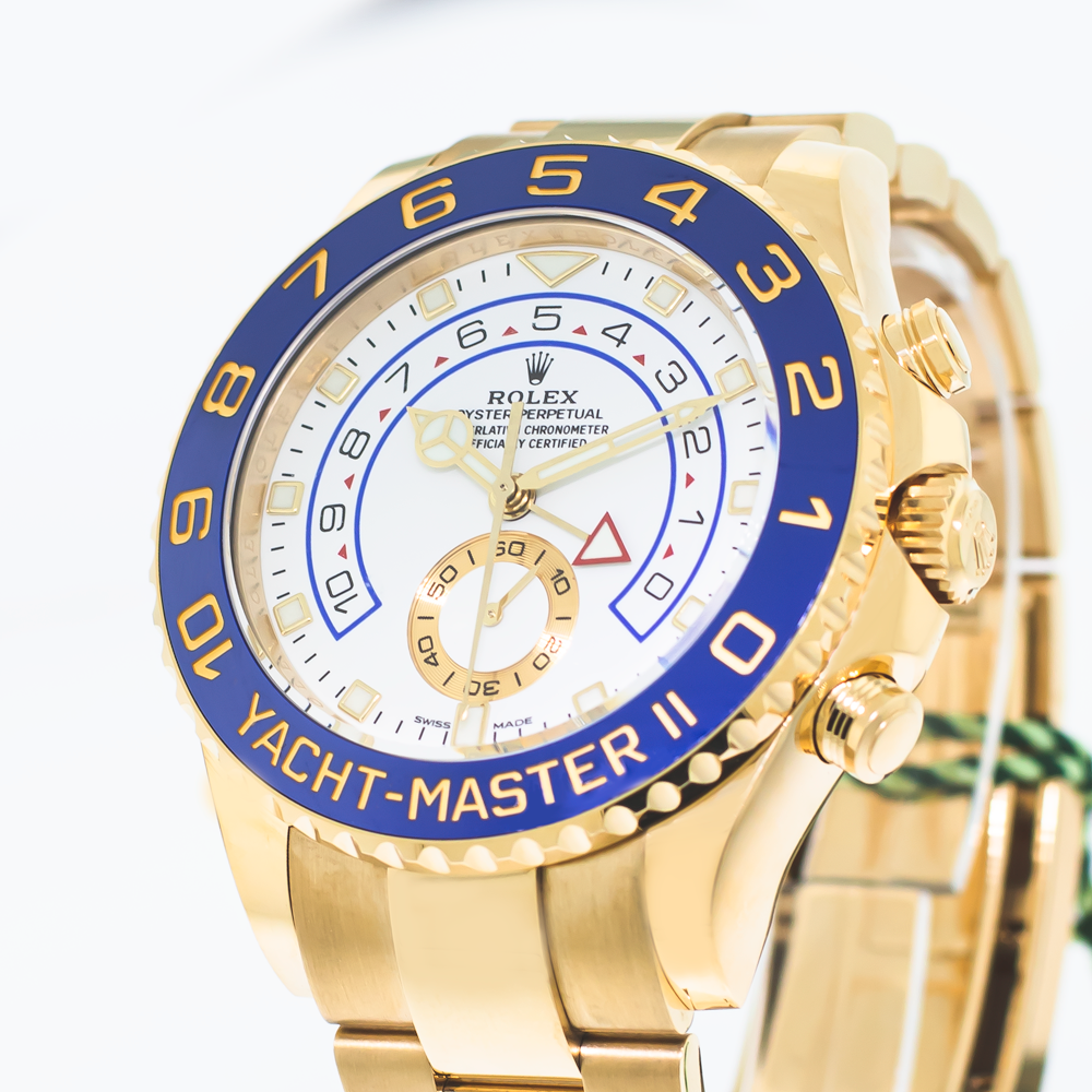 Rolex Yacht-Master II 116688 18k Yellow Gold 44mm Blue Ceramic Bezel