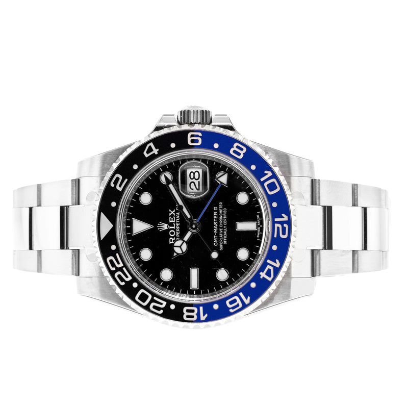 Rolex GMT-Master II "Batman" 40mm Stainless Steel Black & Blue Bezel 116710-Da Vinci Fine Jewelry