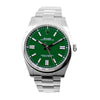 Rolex Oyster Perpetual 41mm Stainless Steel Green Index Dial & Smooth Bezel 124300-Da Vinci Fine Jewelry