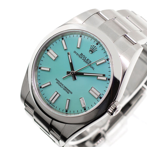 Rolex tiffany 2025 blue dial 41mm
