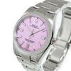 Rolex Oyster Perpetual 36mm Stainless Steel Candy Pink Index Dial & Smooth Bezel 126000-Da Vinci Fine Jewelry