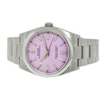 Rolex Oyster Perpetual 36mm Stainless Steel Candy Pink Index Dial & Smooth Bezel 126000-Da Vinci Fine Jewelry