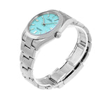 Rolex Oyster Perpetual 36mm Stainless Steel CUTSOM Tiffany Blue Index Dial & Smooth Bezel 126000-Da Vinci Fine Jewelry