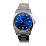 Rolex Oyster Perpetual 36mm Stainless Steel Blue Index Dial & Smooth Bezel 126000-Da Vinci Fine Jewelry