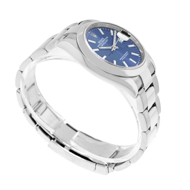 Rolex Datejust 36mm Stainless Steel Blue Index Dial & Domed Bezel 126200-Da Vinci Fine Jewelry