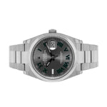 Rolex Datejust 36mm Stainless Steel Wimbledon Dial & Smooth Bezel 126200-Da Vinci Fine Jewelry