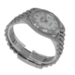 Rolex Datejust II 41mm Stainless Steel Mother of Pearl Diamond Dial 18K White Gold Fluted Bezel 126334-Da Vinci Fine Jewelry