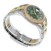 Rolex Datejust 36mm Yellow Gold & Steel Olive Green Roman Dial & Diamond Bezel 126283RBR-Da Vinci Fine Jewelry