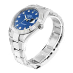 Rolex Datejust II 41mm White Gold & Steel Blue Diamond Dial Fluted Bezel 126334-Da Vinci Fine Jewelry